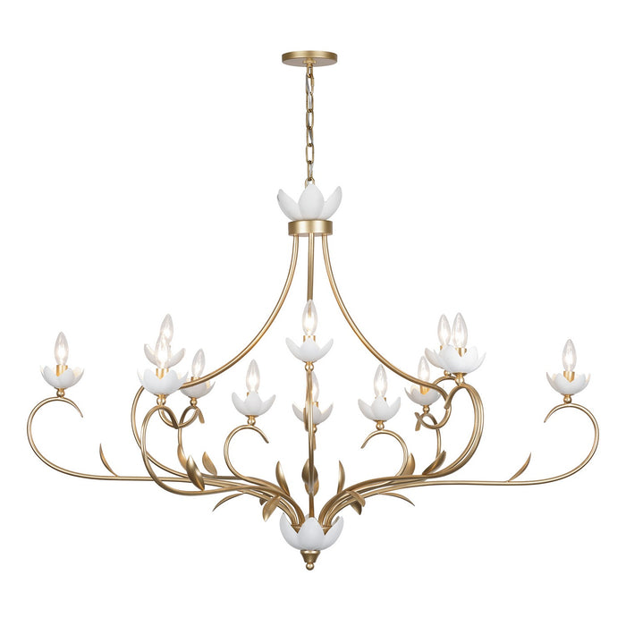 Savoy House 1-5186-12-59 12 Light Chandelier, French Gold and White Cashmere