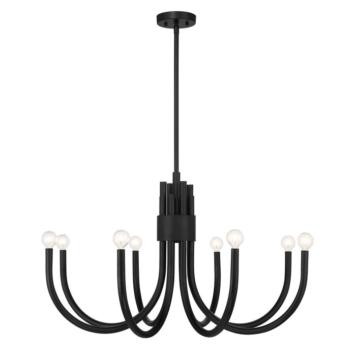 Savoy House 1-6680-8-89 Eight Light Chandelier, Matte Black