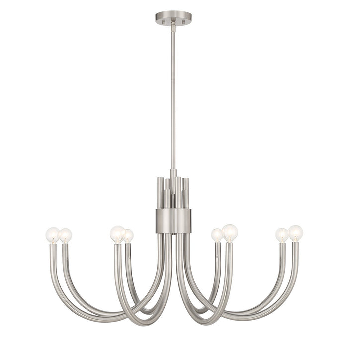 Savoy House 1-6680-8-SN Eight Light Chandelier, Satin Nickel