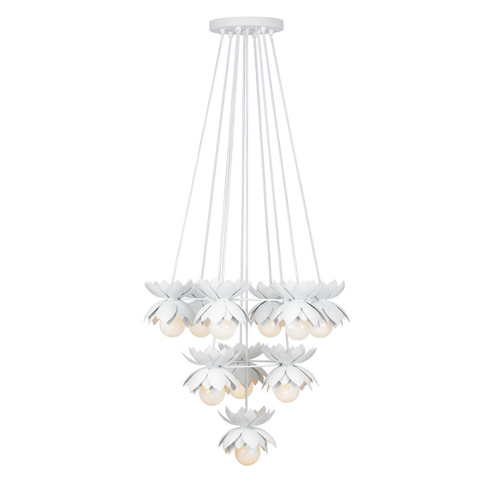 Savoy House 1-6914-10-47 Ten Light Chandelier, White Cashmere