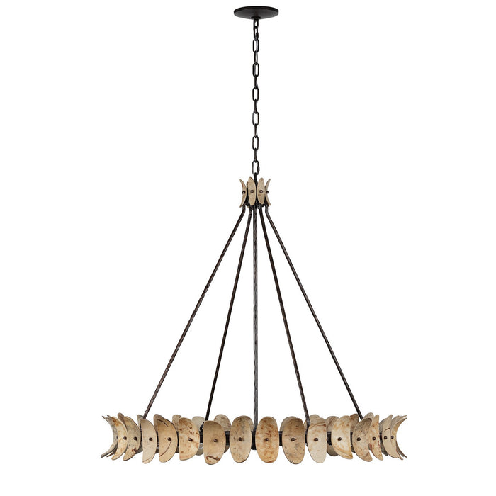 Savoy House 1-8124-8-26 Eight Light Chandelier, Champagne Mist with Coconut Shell