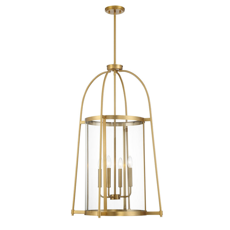Savoy House 3-2406-4-322 Four Light Pendant, Warm Brass