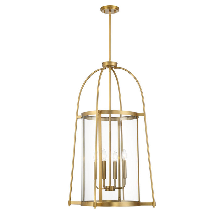 Savoy House 3-2406-4-322 Four Light Pendant, Warm Brass