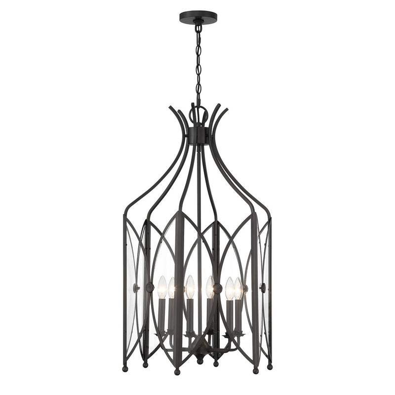Savoy House 3-6802-6-188 Six Light Pendant, Black Tourmaline
