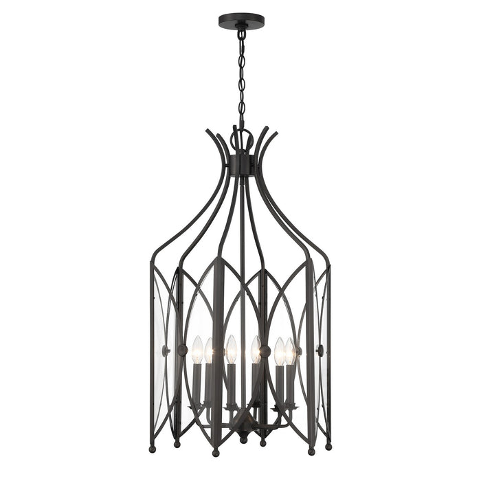 Savoy House 3-6802-6-188 Six Light Pendant, Black Tourmaline