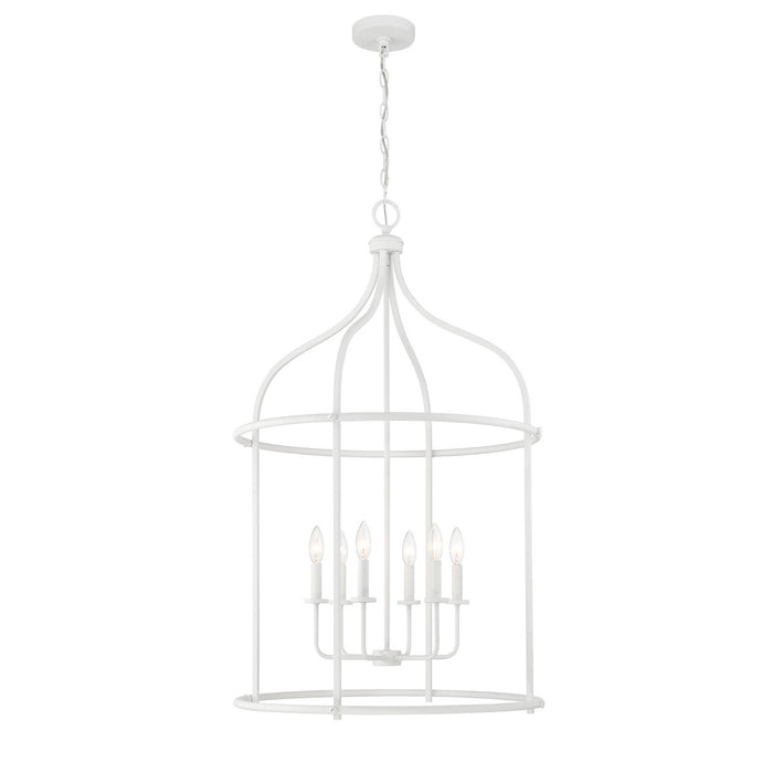 Savoy House 3-7388-6-83 Six Light Pendant, Bisque White