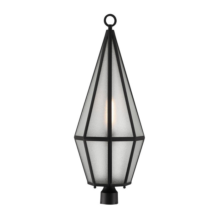 Savoy House 5-707-BK One Light Outdoor Post Lantern, Matte Black