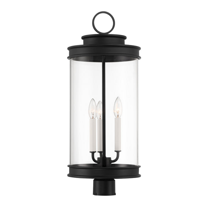 Savoy House 5-902-BK Three Light Outdoor Post Lantern, Matte Black
