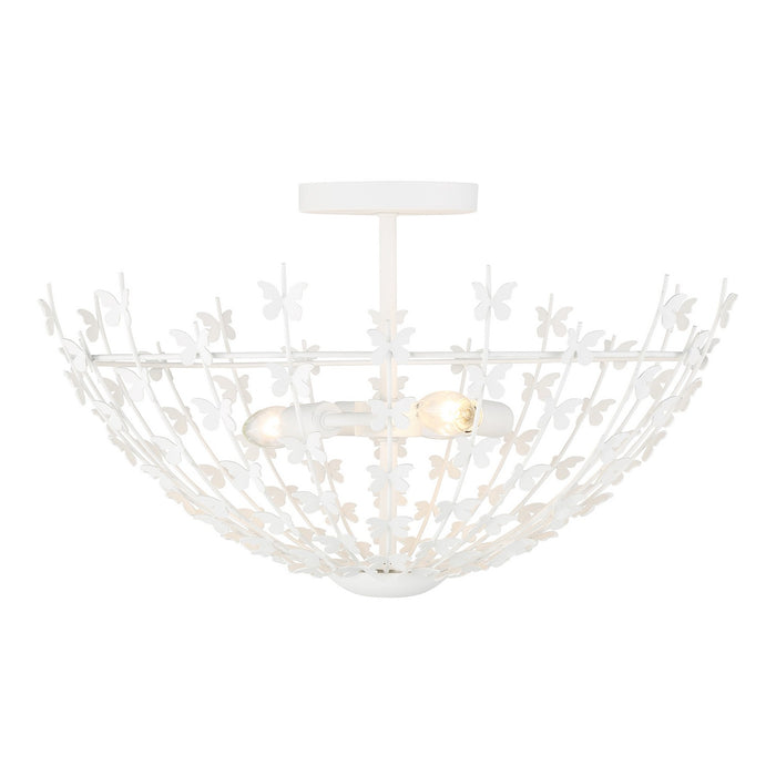 Savoy House 6-4198-3-83 Three Light Semi-Flush Mount, Bisque White