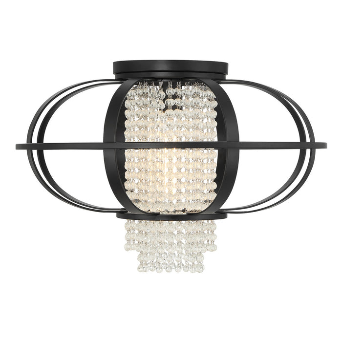Savoy House 6-5218-1-89 One Light Flush Mount, Matte Black