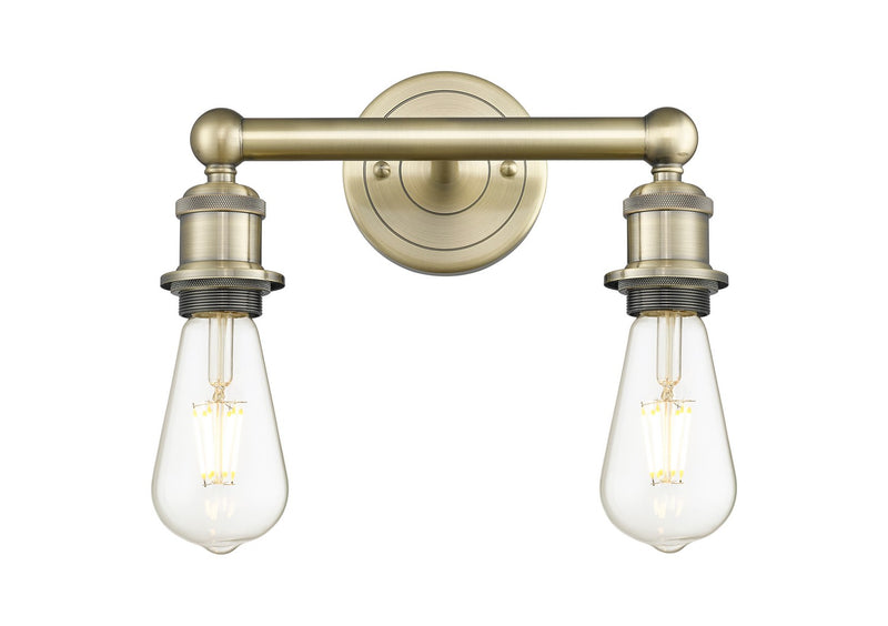 Innovations 616-2W-AB Two Light Bath Vanity, Antique Brass