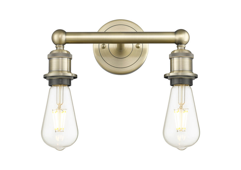 Innovations 616-2W-AB Two Light Bath Vanity, Antique Brass
