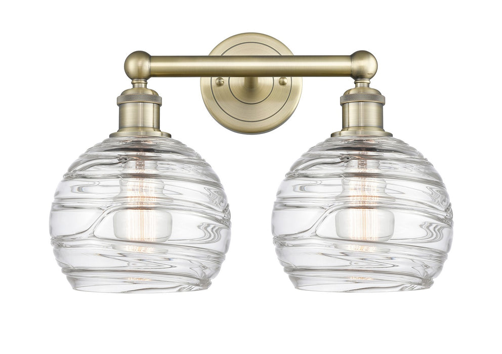 Innovations 616-2W-AB-G1213-8 Two Light Bath Vanity, Antique Brass