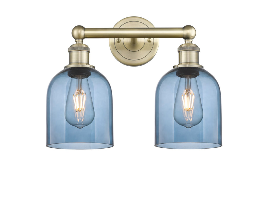 Innovations 616-2W-AB-G558-6BL Two Light Bath Vanity, Antique Brass