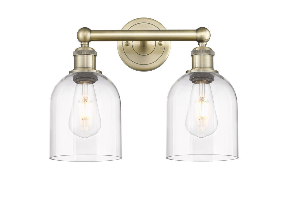 Innovations 616-2W-AB-G558-6CL Two Light Bath Vanity, Antique Brass