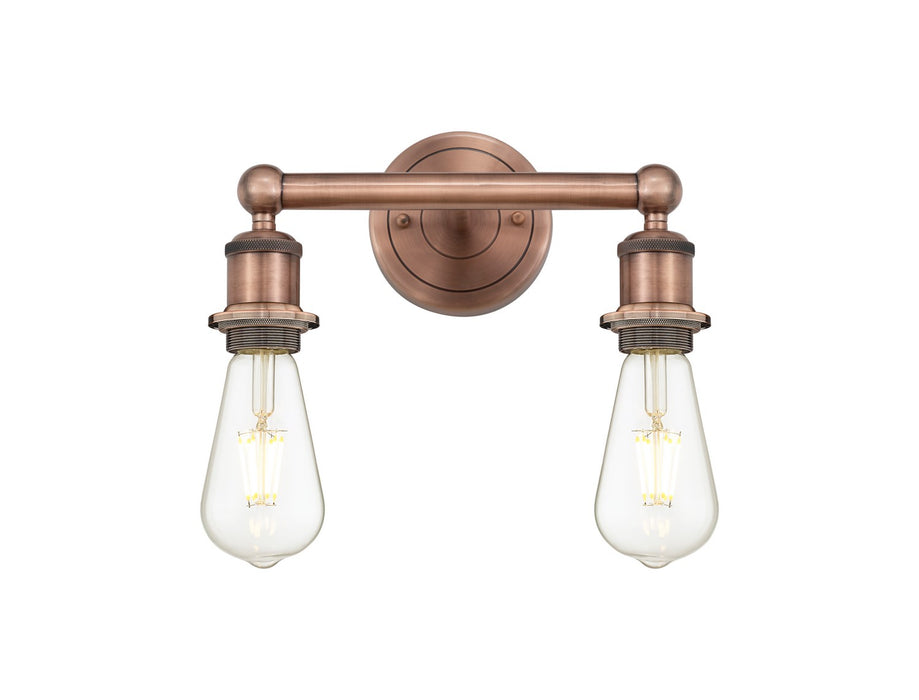 Innovations 616-2W-AC Two Light Bath Vanity, Antique Copper