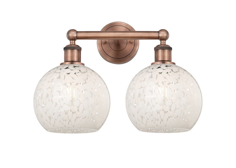 Innovations 616-2W-AC-G1216-8WM LED Bath Vanity, Antique Copper
