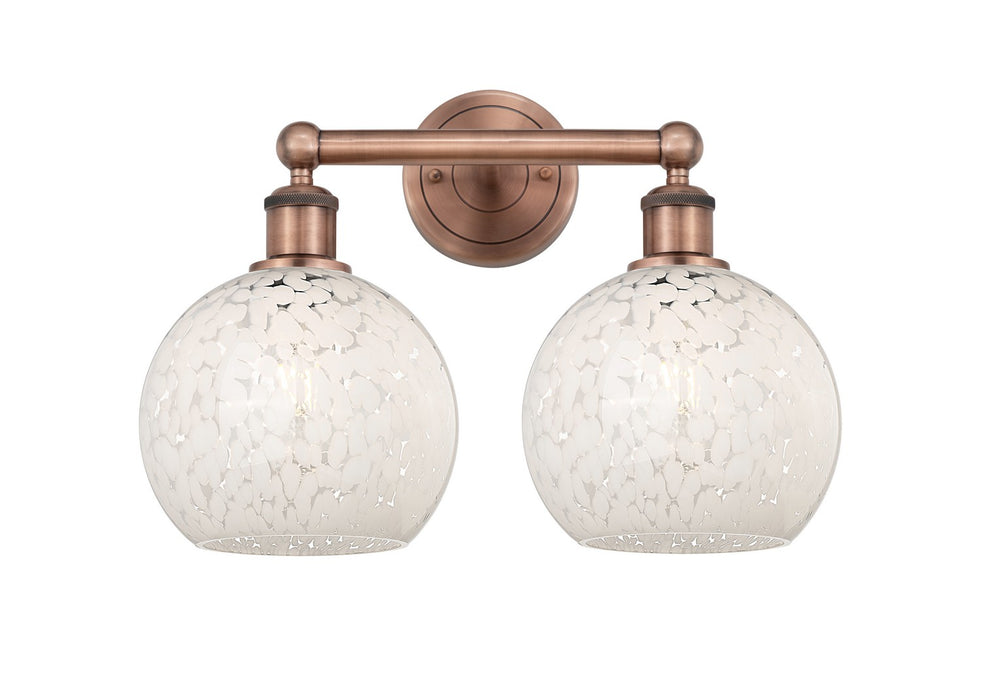 Innovations 616-2W-AC-G1216-8WM LED Bath Vanity, Antique Copper
