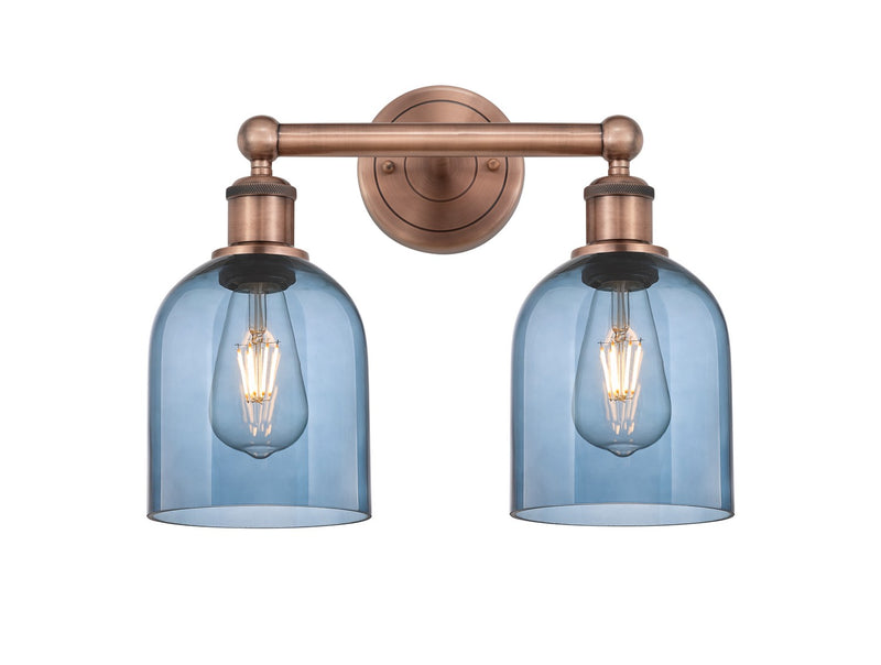 Innovations 616-2W-AC-G558-6BL Two Light Bath Vanity, Antique Copper