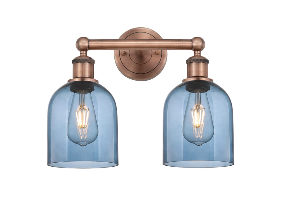 Innovations 616-2W-AC-G558-6BL Two Light Bath Vanity, Antique Copper