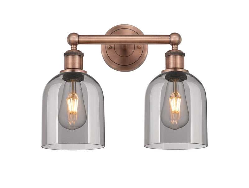Innovations 616-2W-AC-G558-6SM Two Light Bath Vanity, Antique Copper