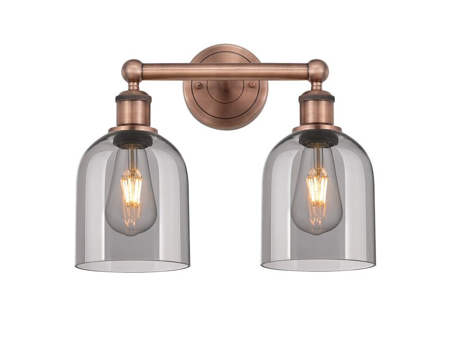 Innovations 616-2W-AC-G558-6SM Two Light Bath Vanity, Antique Copper