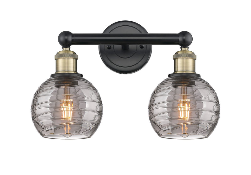 Innovations 616-2W-BAB-G1213-6SM Two Light Bath Vanity, Black Antique Brass