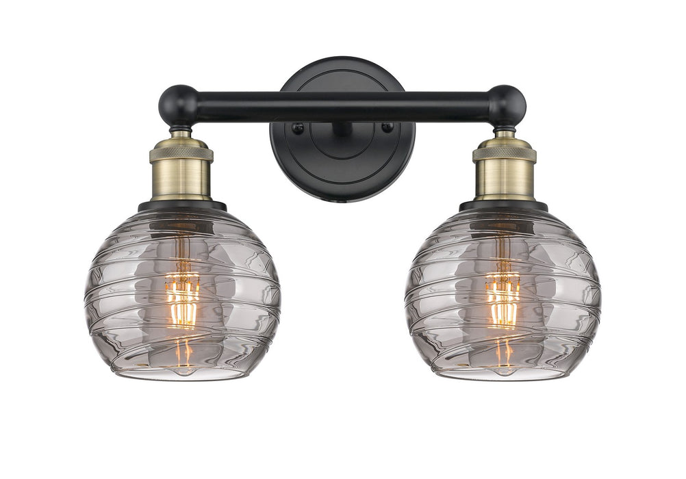 Innovations 616-2W-BAB-G1213-6SM Two Light Bath Vanity, Black Antique Brass