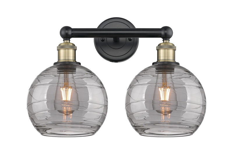 Innovations 616-2W-BAB-G1213-8SM Two Light Bath Vanity, Black Antique Brass
