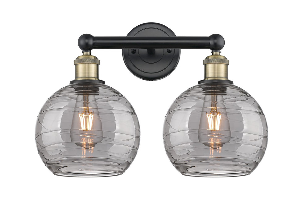 Innovations 616-2W-BAB-G1213-8SM Two Light Bath Vanity, Black Antique Brass