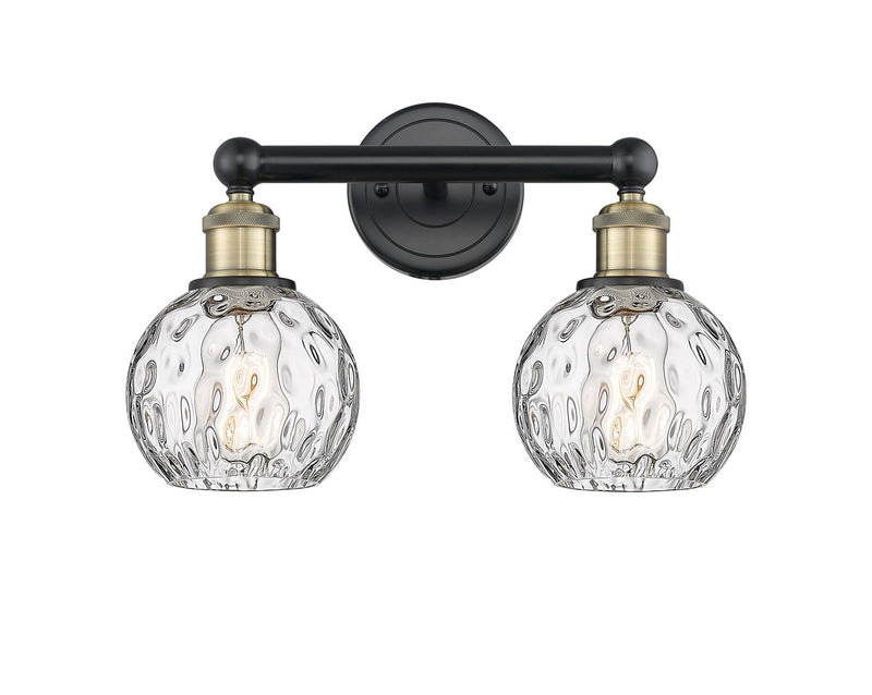 Innovations 616-2W-BAB-G1215-6 Two Light Bath Vanity, Black Antique Brass