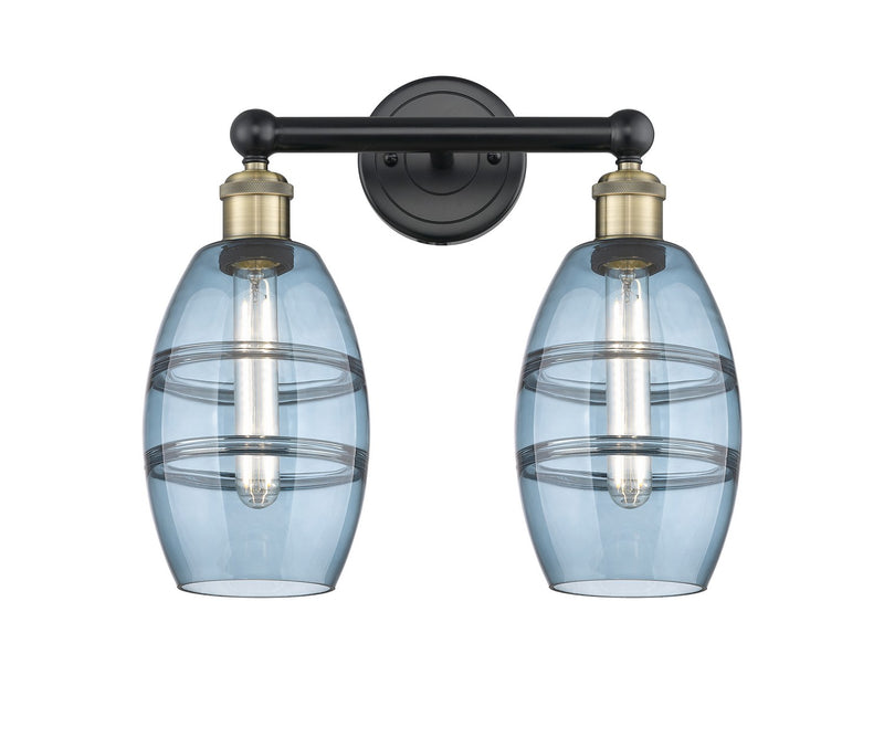 Innovations 616-2W-BAB-G557-6BL Two Light Bath Vanity, Black Antique Brass