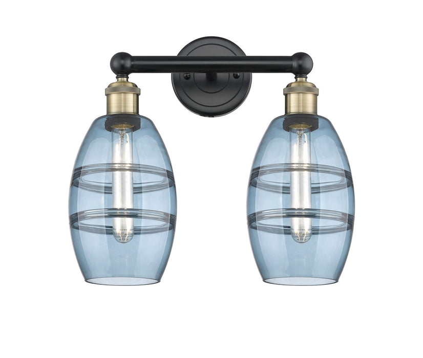 Innovations 616-2W-BAB-G557-6BL Two Light Bath Vanity, Black Antique Brass