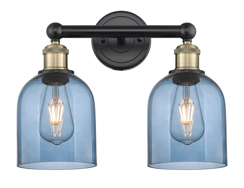 Innovations 616-2W-BAB-G558-6BL Two Light Bath Vanity, Black Antique Brass