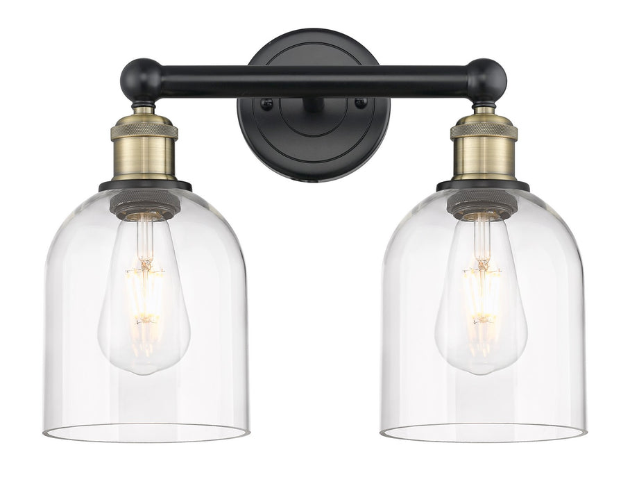 Innovations 616-2W-BAB-G558-6CL Two Light Bath Vanity, Black Antique Brass