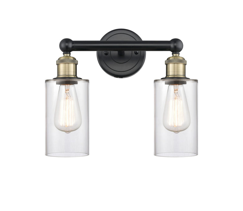 Innovations 616-2W-BAB-G802 Two Light Bath Vanity, Black Antique Brass