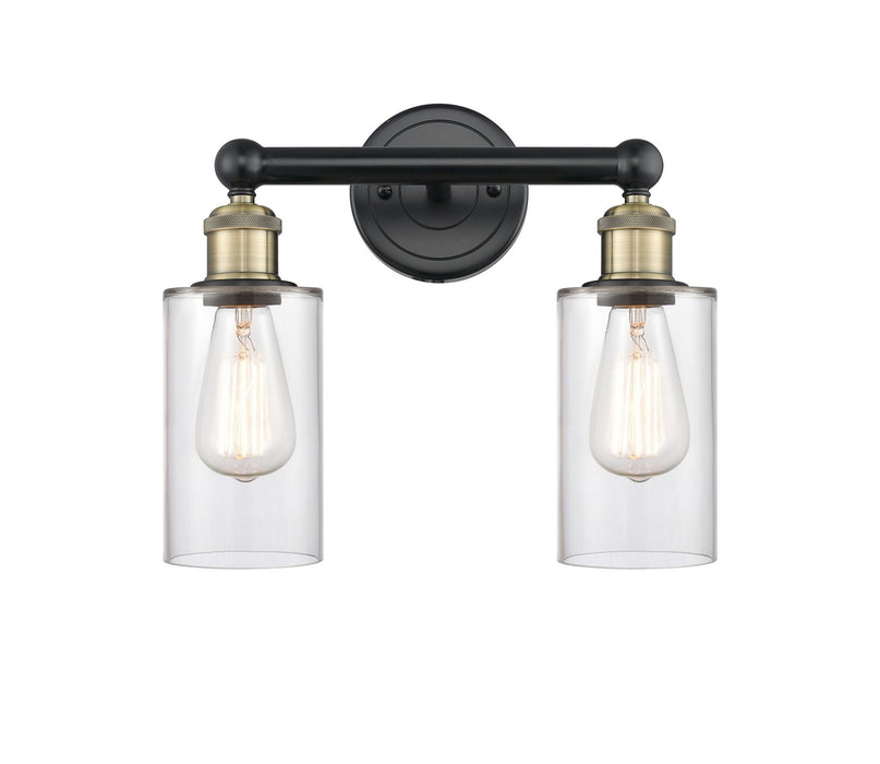 Innovations 616-2W-BAB-G802 Two Light Bath Vanity, Black Antique Brass