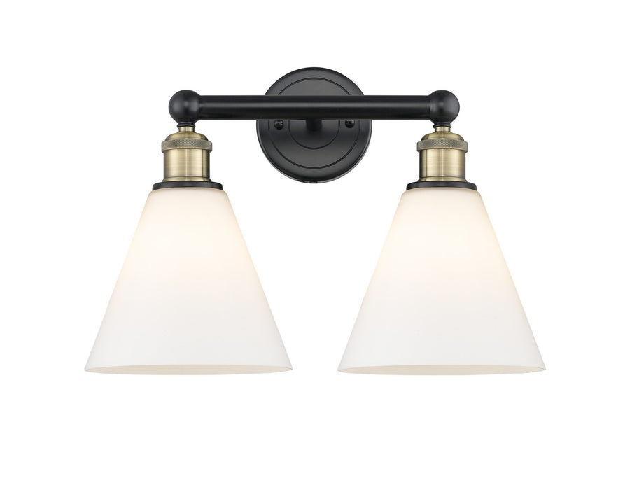 Innovations 616-2W-BAB-GBC-81 Two Light Bath Vanity, Black Antique Brass