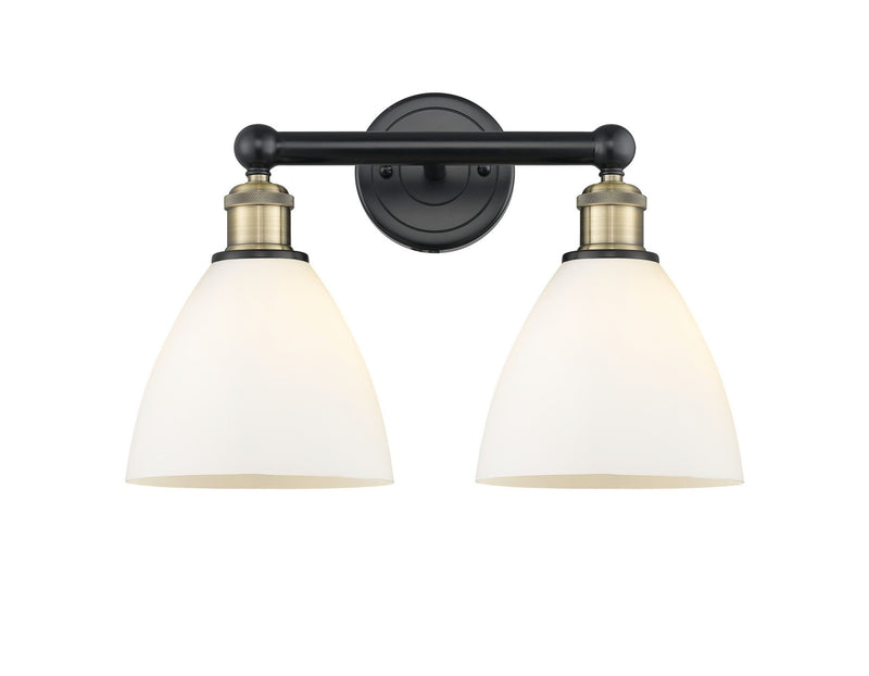 Innovations 616-2W-BAB-GBD-751 Two Light Bath Vanity, Black Antique Brass