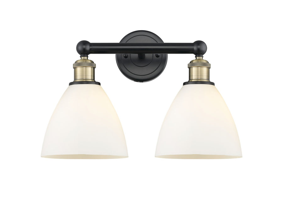 Innovations 616-2W-BAB-GBD-751 Two Light Bath Vanity, Black Antique Brass