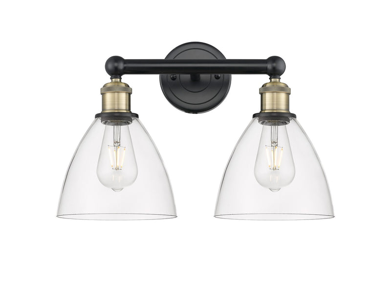 Innovations 616-2W-BAB-GBD-752 Two Light Bath Vanity, Black Antique Brass