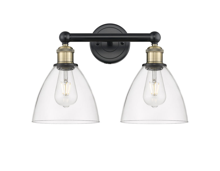 Innovations 616-2W-BAB-GBD-752 Two Light Bath Vanity, Black Antique Brass