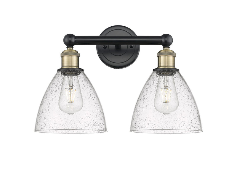 Innovations 616-2W-BAB-GBD-754 Two Light Bath Vanity, Black Antique Brass