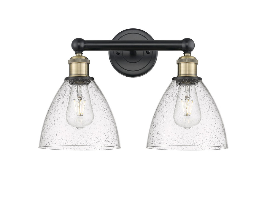 Innovations 616-2W-BAB-GBD-754 Two Light Bath Vanity, Black Antique Brass
