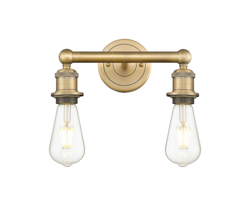 Innovations 616-2W-BB Two Light Bath Vanity, Brushed Brass