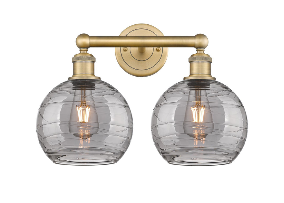 Innovations 616-2W-BB-G1213-8SM Two Light Bath Vanity, Brushed Brass
