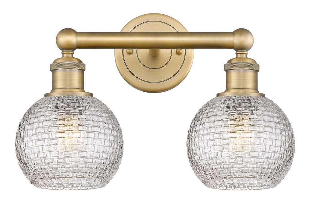 Innovations 616-2W-BB-G122C-6CL Two Light Bath Vanity, Brushed Brass