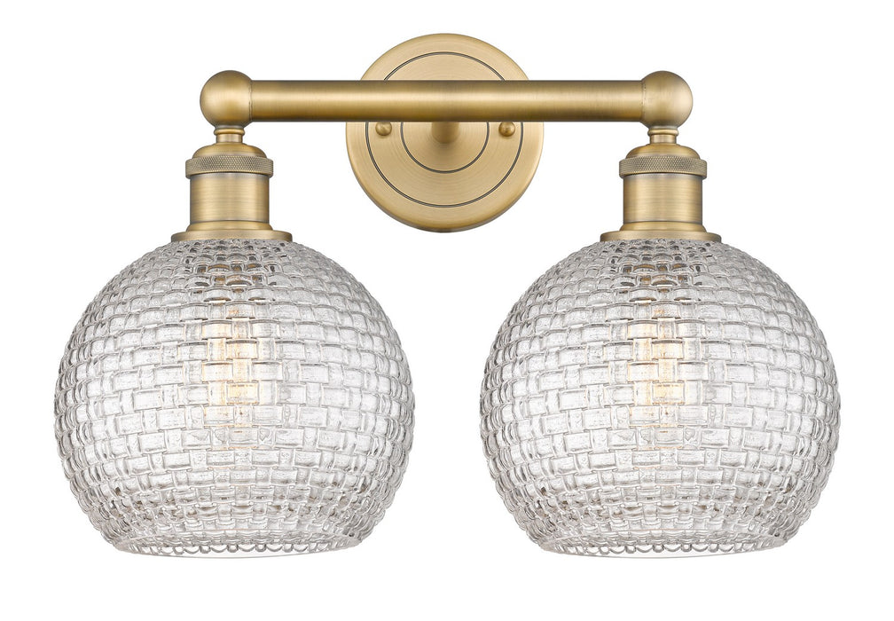Innovations 616-2W-BB-G122C-8CL Two Light Bath Vanity, Brushed Brass
