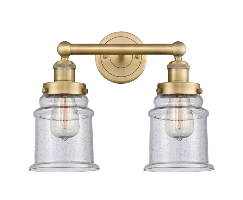 Innovations 616-2W-BB-G184 Two Light Bath Vanity, Brushed Brass