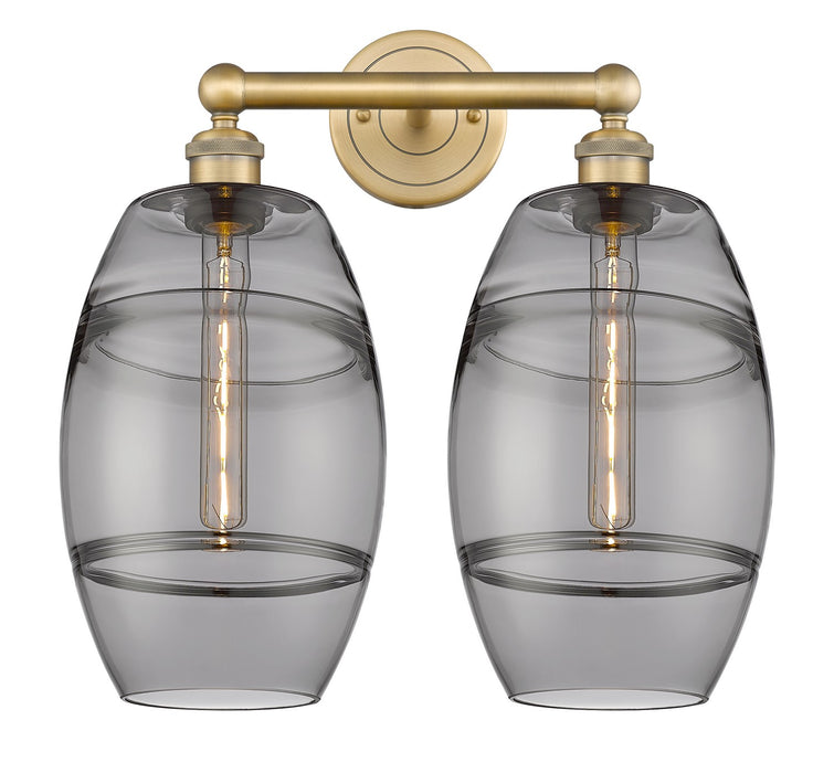 Innovations 616-2W-BB-G557-8SM Two Light Bath Vanity, Brushed Brass